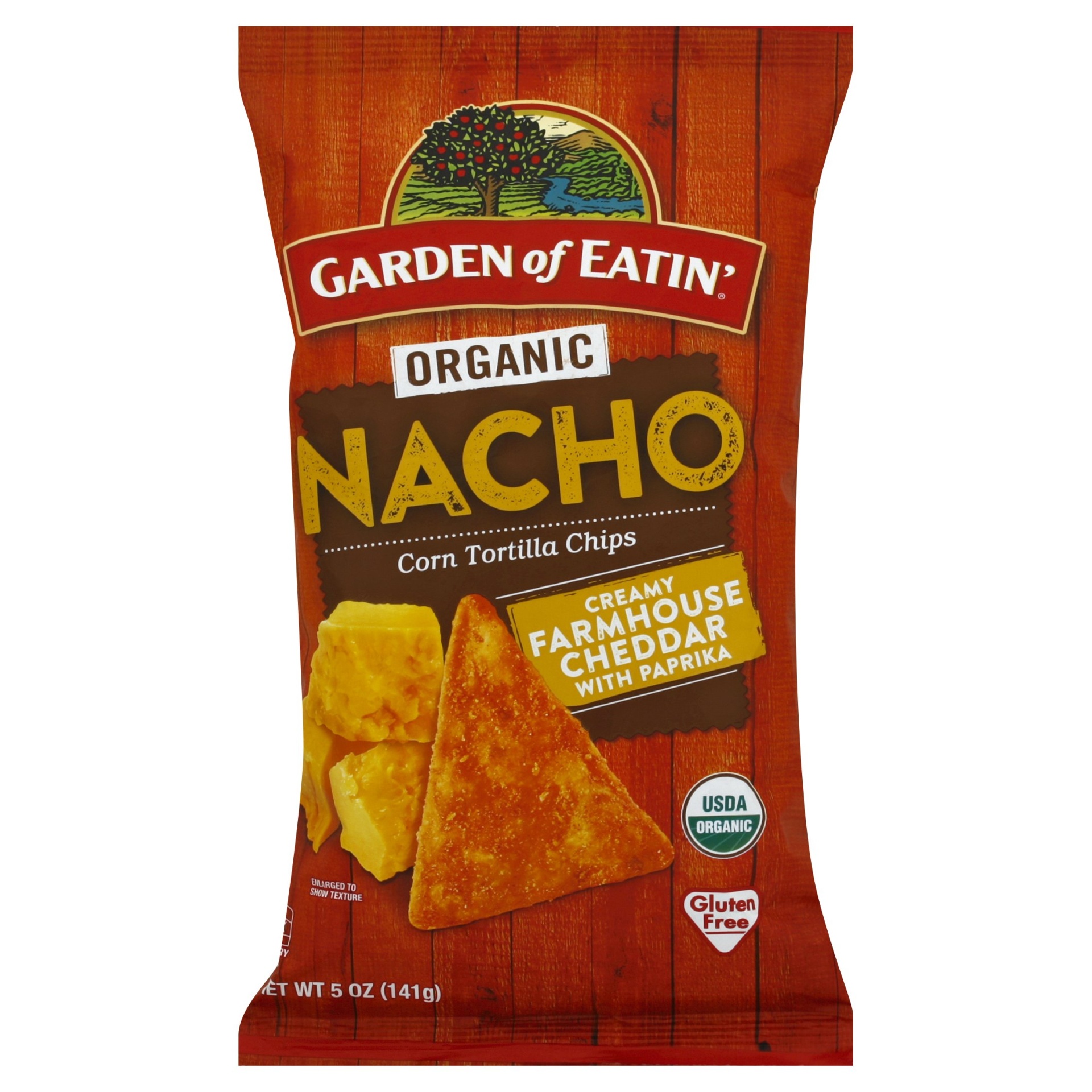 slide 1 of 1, Garden of Eatin' Organic Nacho Corn Tortilla Chips, 5 oz