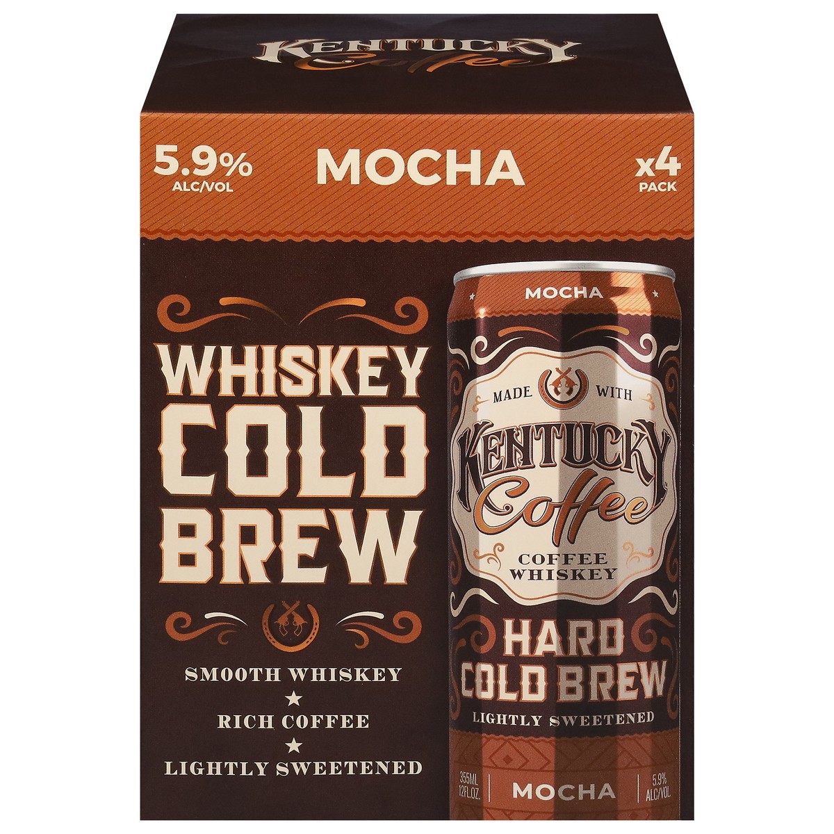 slide 3 of 12, Kentucky Hard Cold Brew Mocha Coffee Whiskey - 4 ct, 4 ct; 12 oz