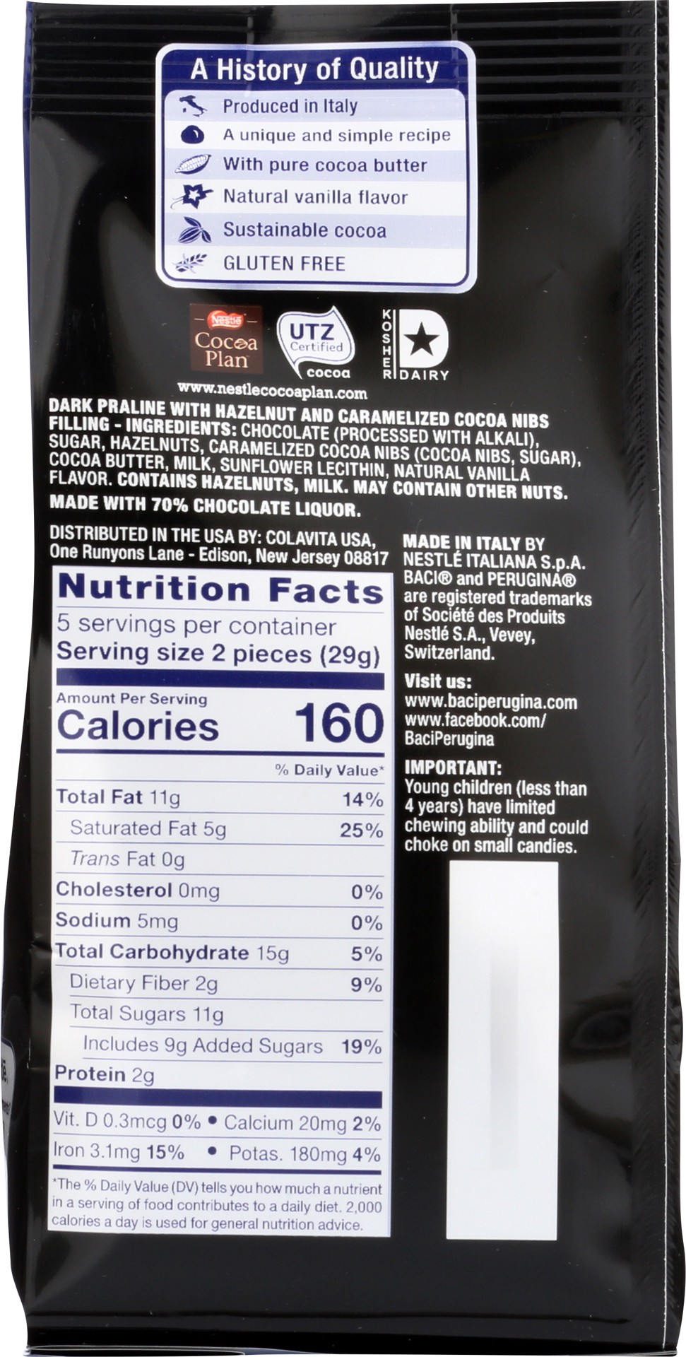 slide 5 of 5, Baci Perugina Baci Extra Dark 70% Chocolate Truffles - 4.41 oz, 4.4 oz