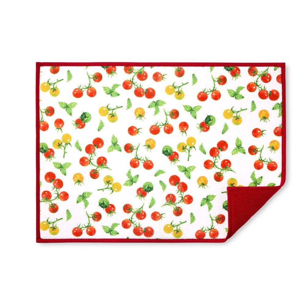 slide 1 of 1, Town & Country Kitchenaid Printed Dish Drying Mat - Tomato Basil, 1 ct