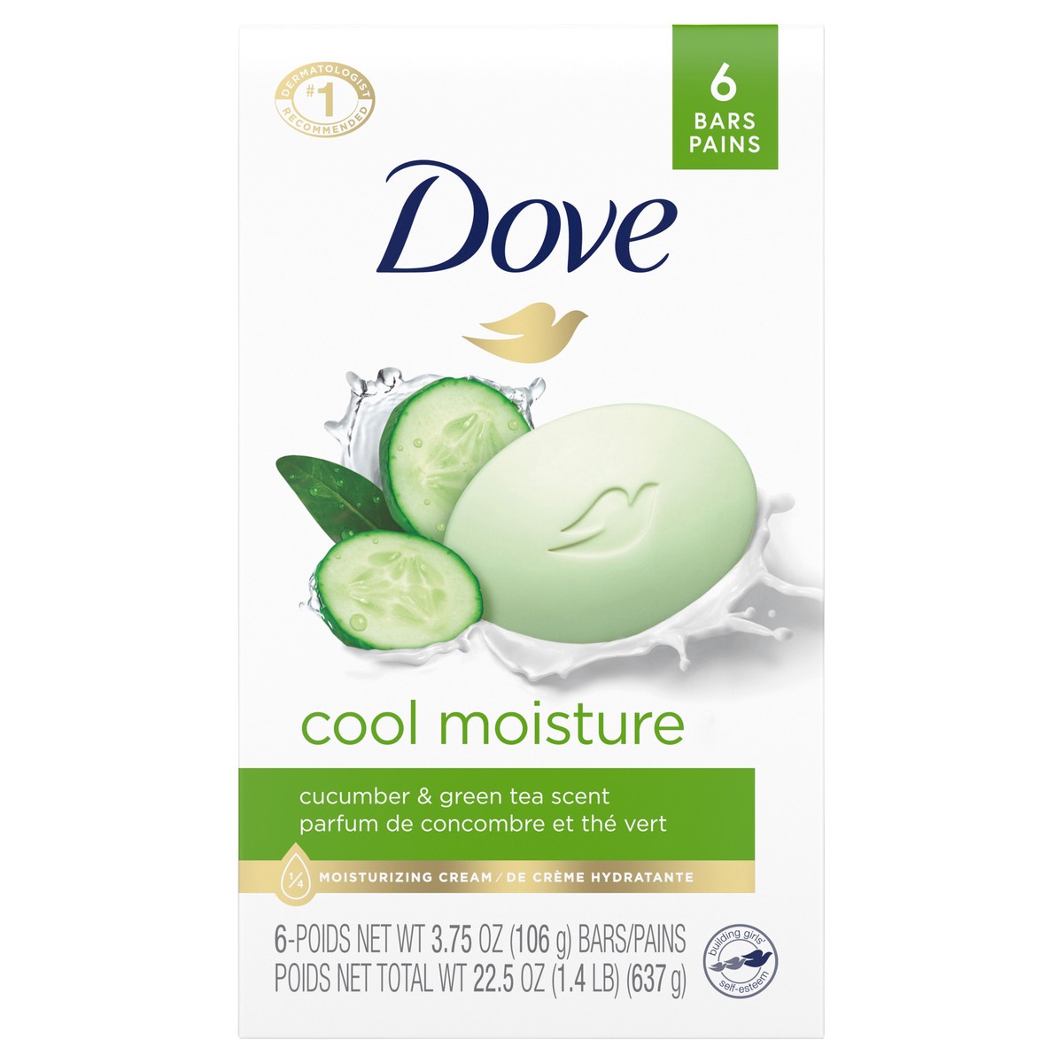 slide 1 of 2, Dove Go Fresh Cool Moisture Beauty Bar, 24 oz