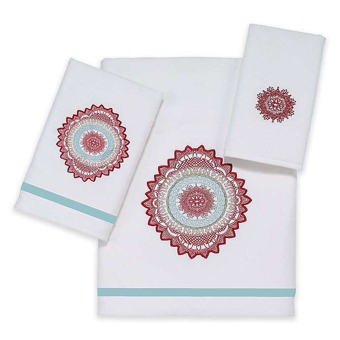 slide 1 of 1, Avanti Boho Hand Towel - White, 1 ct