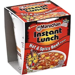 Maruchan Hot Spicy Beef Cup Case - 12-2.25 Oz