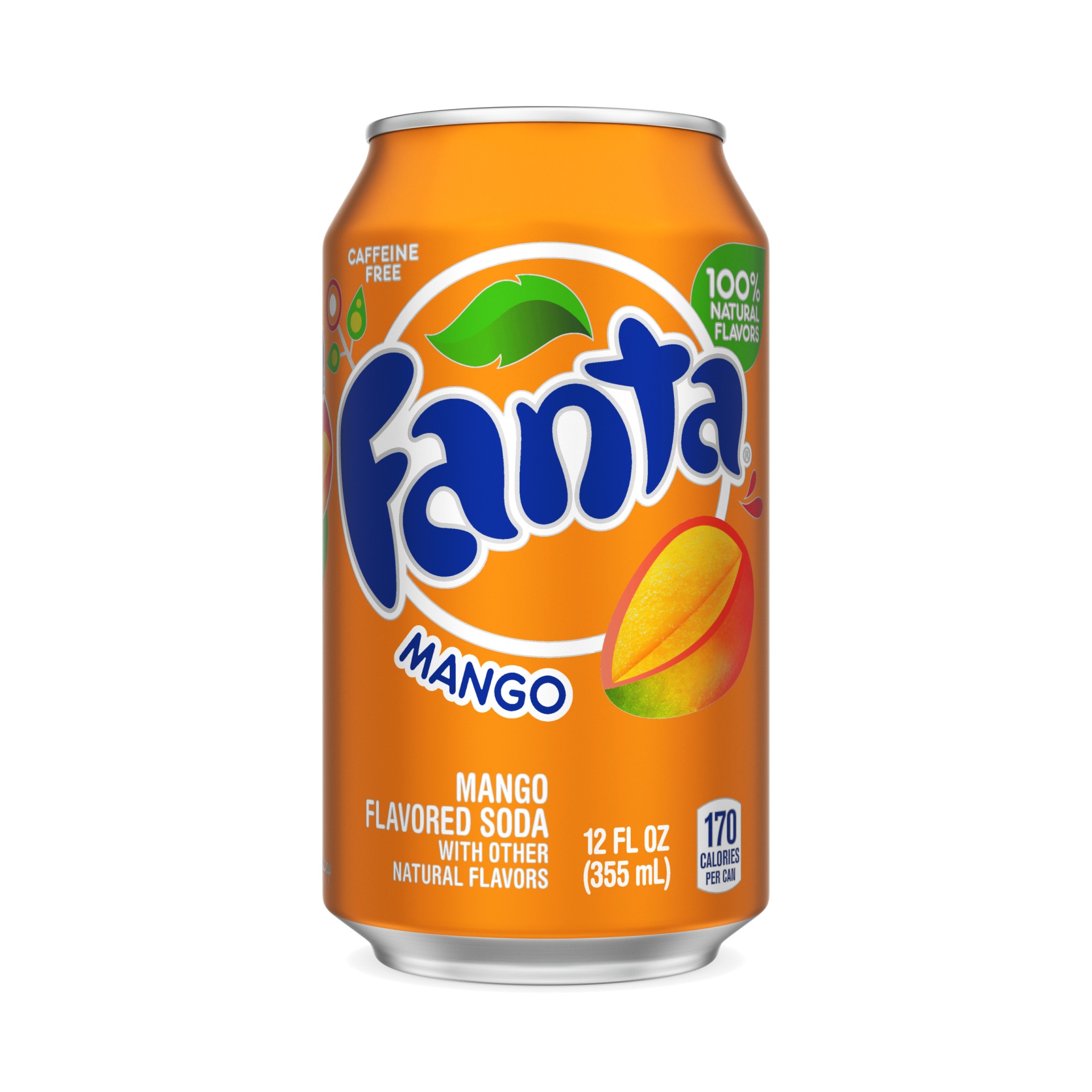 slide 1 of 2, Fanta Mango Soda, 12 fl oz