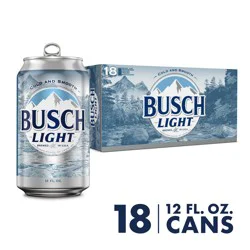 Busch Beer, 18 Pack 12 fl oz Cans, 4.1% ABV