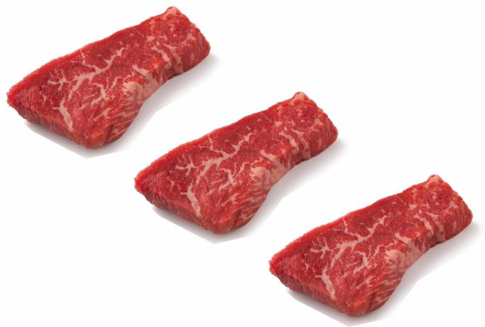 slide 1 of 2, Beef Choice Tri-Tip Steaks Value Pack (About 7 Steaks Per Pack), per lb