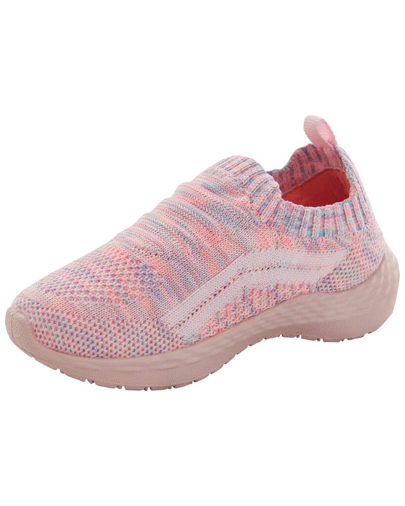 slide 3 of 6, Carter's Toddler Recycled Knit Slip-On Shoes Pink 9, 1 ct