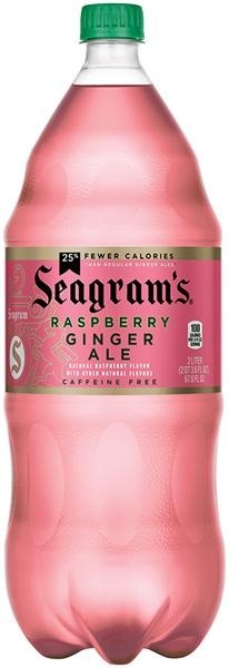 slide 1 of 1, Seagram's Raspberry Ginger Ale Bottle, 2 liter