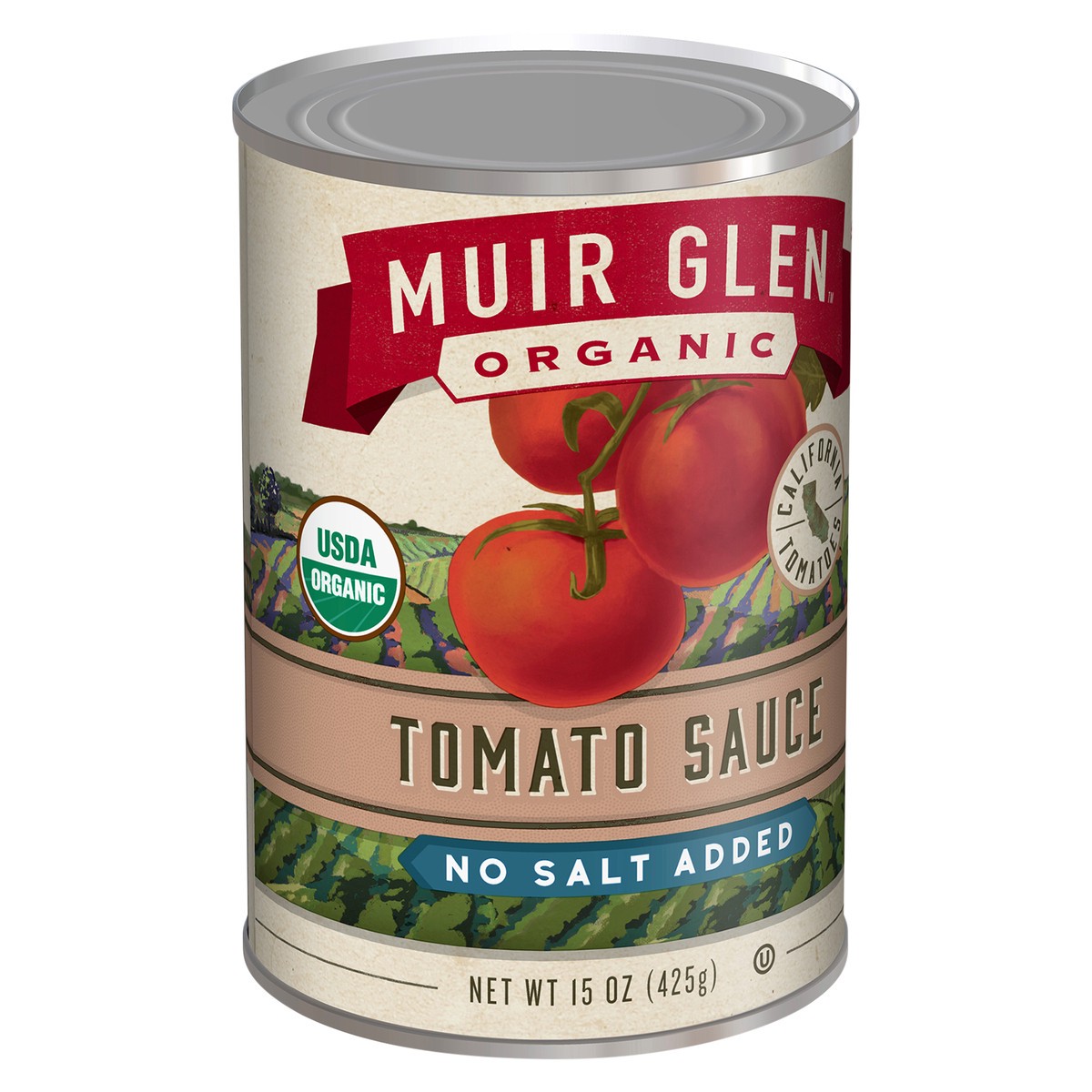 slide 5 of 11, Muir Glen Canned Tomato Sauce, No Salt Added, 15 oz., 15 oz