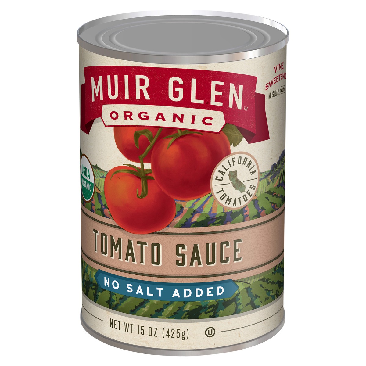 slide 9 of 11, Muir Glen Canned Tomato Sauce, No Salt Added, 15 oz., 15 oz