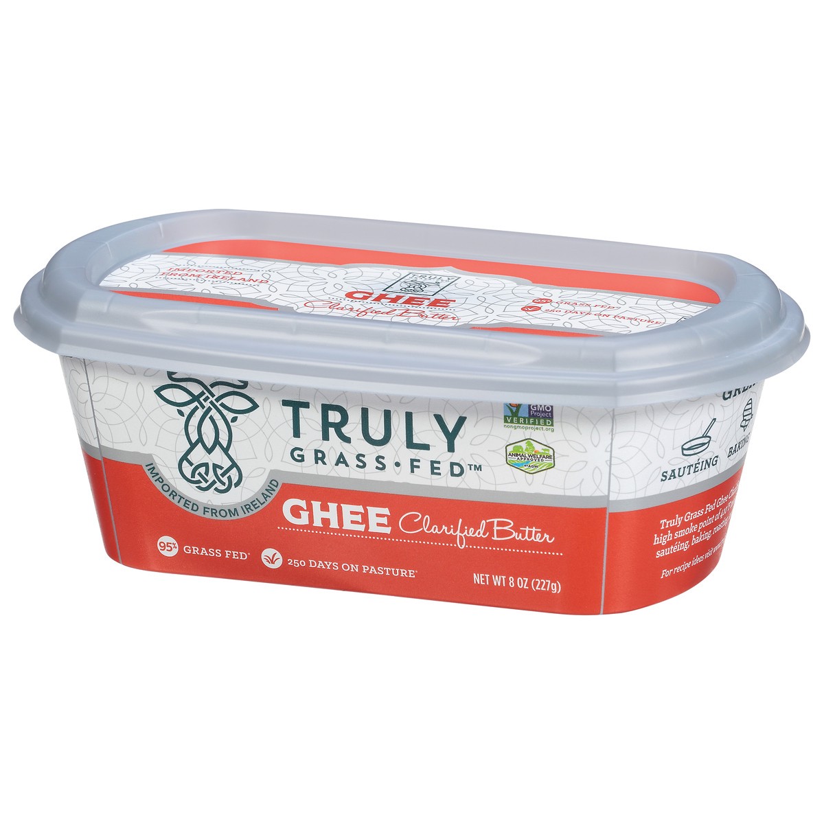 slide 2 of 10, Truly Grass Fed Ghee Clarified Butter 8 oz, 8 oz