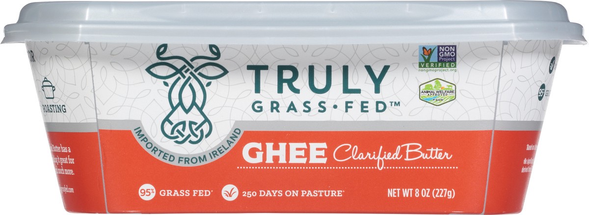 slide 9 of 10, Truly Grass Fed Ghee Clarified Butter 8 oz, 8 oz