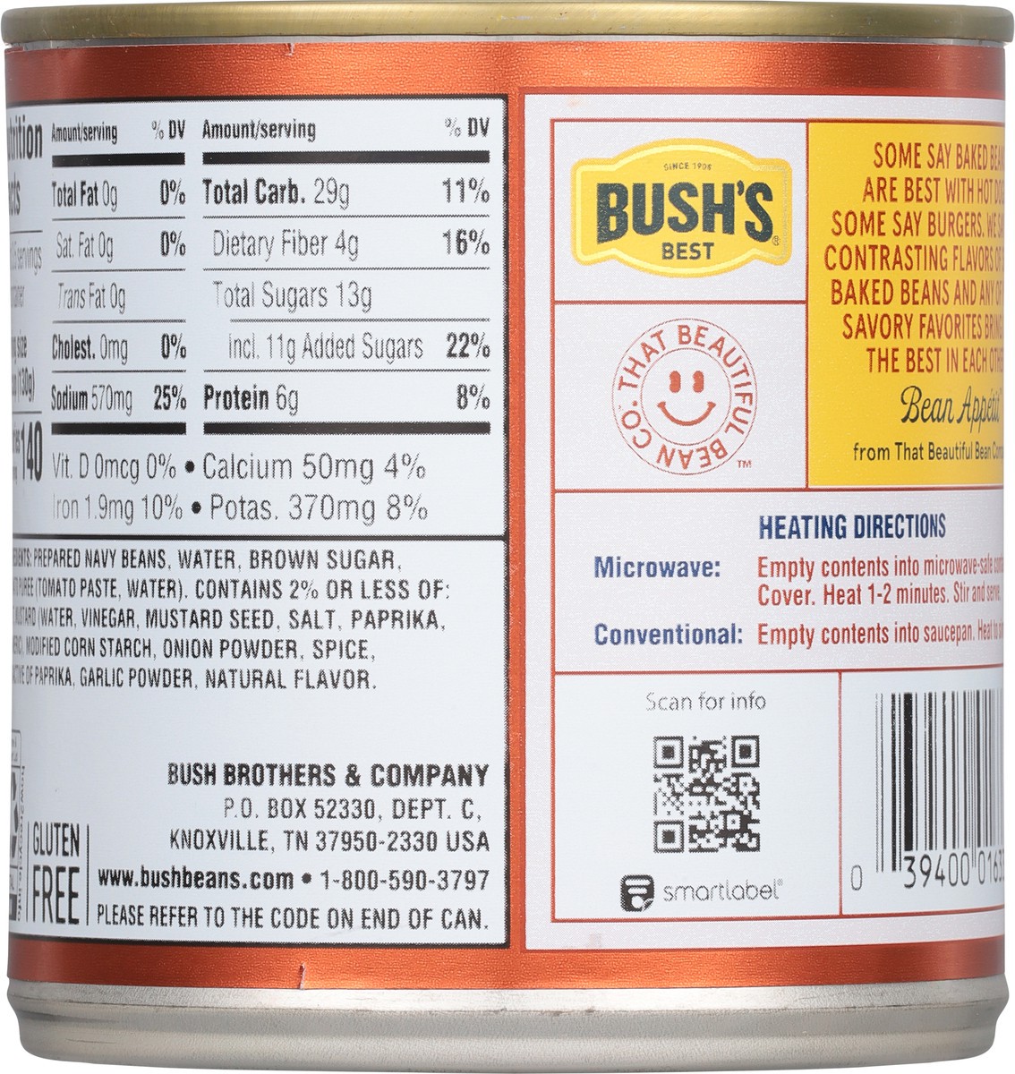 slide 8 of 9, Bush's Best Bush's® vegetarian baked beans, 16 oz