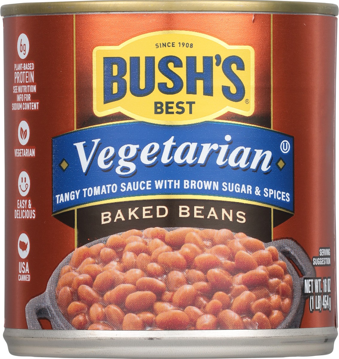 slide 7 of 9, Bush's Best Bush's® vegetarian baked beans, 16 oz