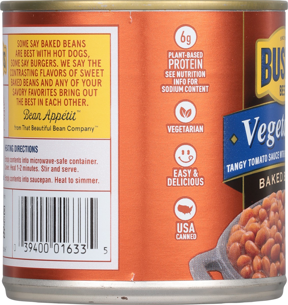 slide 6 of 9, Bush's Best Bush's® vegetarian baked beans, 16 oz