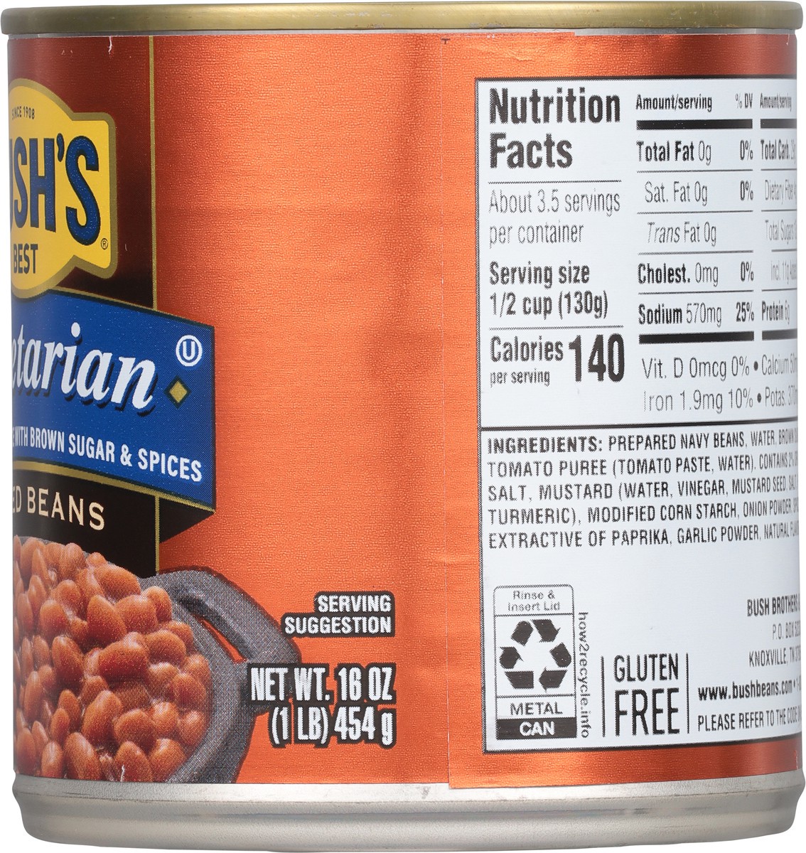 slide 4 of 9, Bush's Best Bush's® vegetarian baked beans, 16 oz