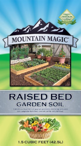 slide 1 of 1, Mountain Magic Raised Bed Garden Soil, 1.5 cu ft