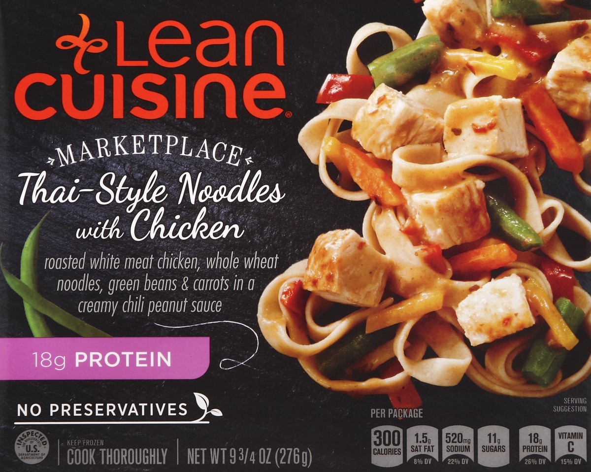 slide 4 of 4, Lean Cuisine MARKETPLACE Thai-Style Noodles With Chicken, 9.75 oz