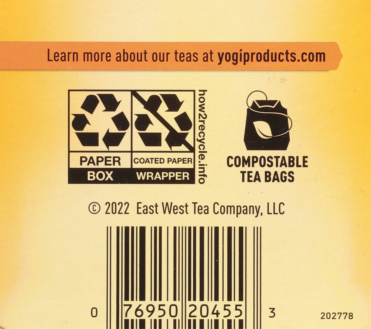 slide 3 of 9, Yogi Caffeine Free Sweet Tangerine Herbal Supplement 16 Tea Bags, 16 ct