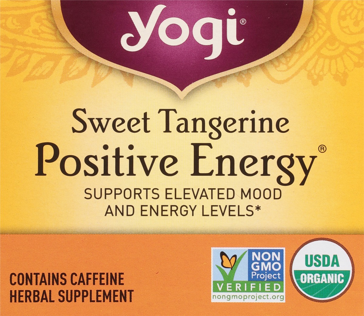 slide 6 of 9, Yogi Caffeine Free Sweet Tangerine Herbal Supplement 16 Tea Bags, 16 ct
