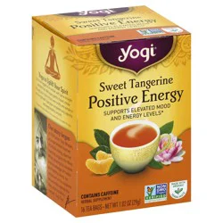 Yogi Tea Sweet Tangerine Positive Energy, Organic Black Tea Bags, 16 Count