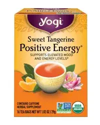 Yogi Tea Sweet Tangerine Positive Energy, Organic Black Tea Bags, 16 Count