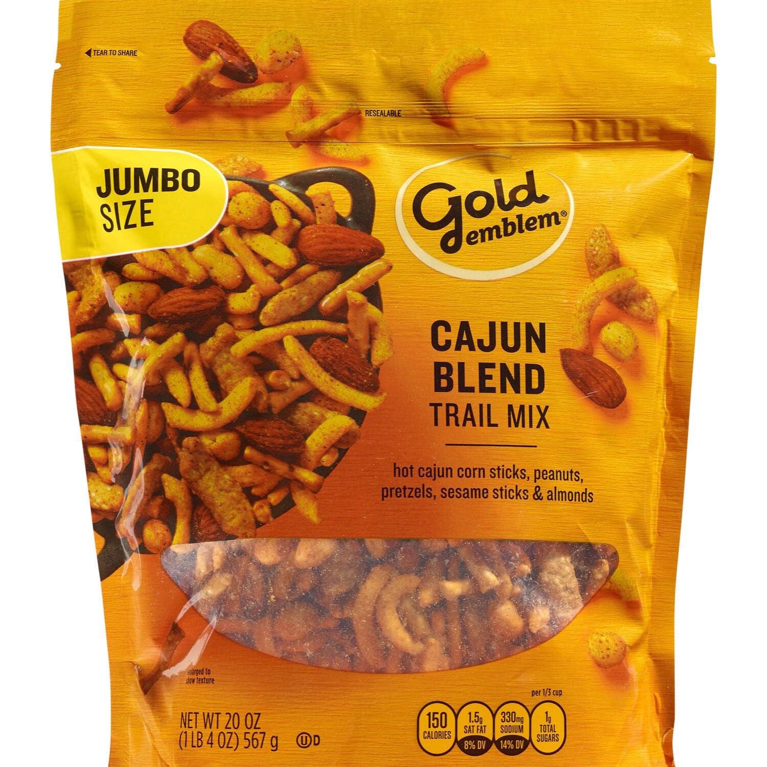 slide 1 of 1, Cvs Gold Emblem Cajun Blend Trail Mix, Jumbo Size, 20 Oz, 20 oz