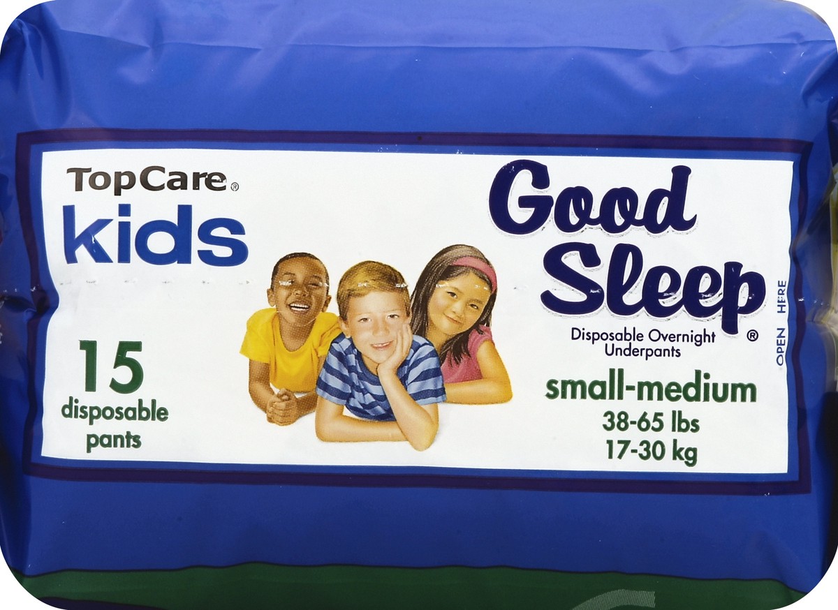 slide 2 of 6, TopCare Kids Goodsleep Underpants Small-Medium 15Ct, 15 ct