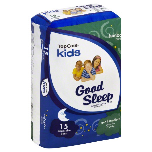 slide 1 of 6, TopCare Kids Goodsleep Underpants Small-Medium 15Ct, 15 ct