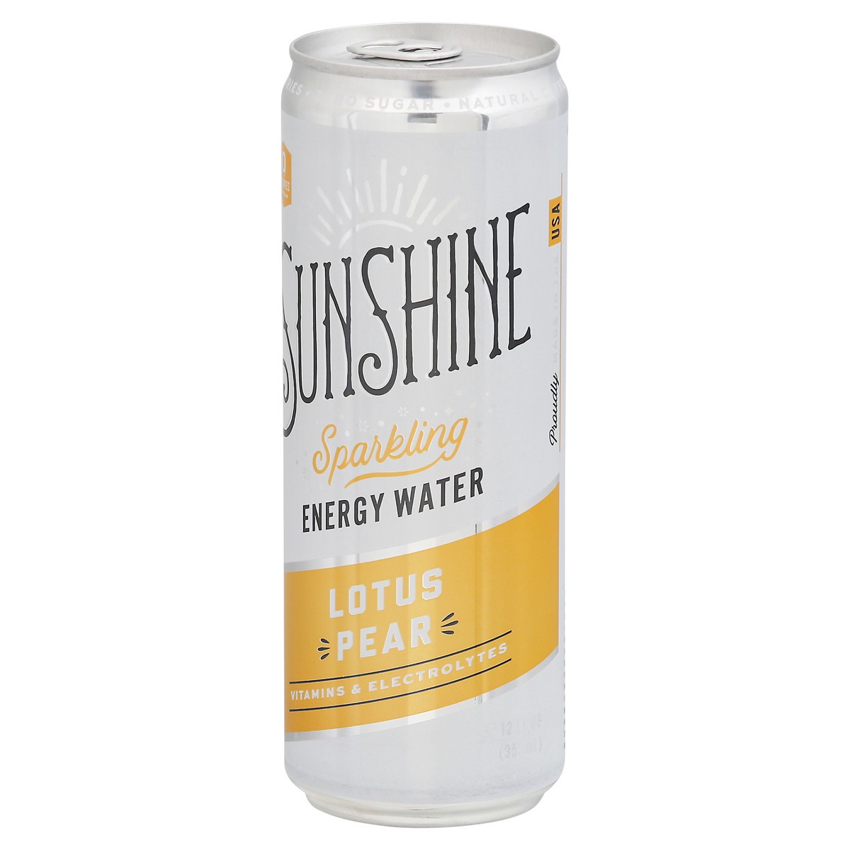 slide 2 of 9, Sunshine Lotus Pear Sparkling Energy Water - 12 oz, 12 oz