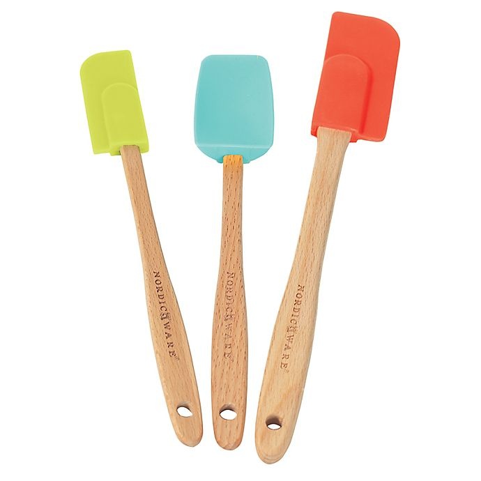 slide 1 of 1, Nordic Ware Silicone Spatula Set, 3 ct