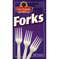 Our Family Heavy Duty Plastic Forks