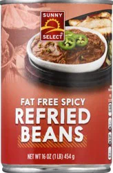 Sunny Select Fat Free Spicy Refried Beans 16 oz