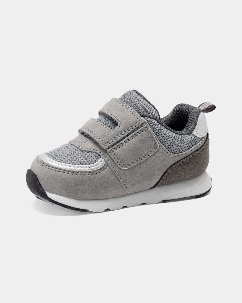 slide 2 of 6, Carter's Baby Boy Every Step® First Walker Casual Shoes - Grey Grey 5.5, 1 ct