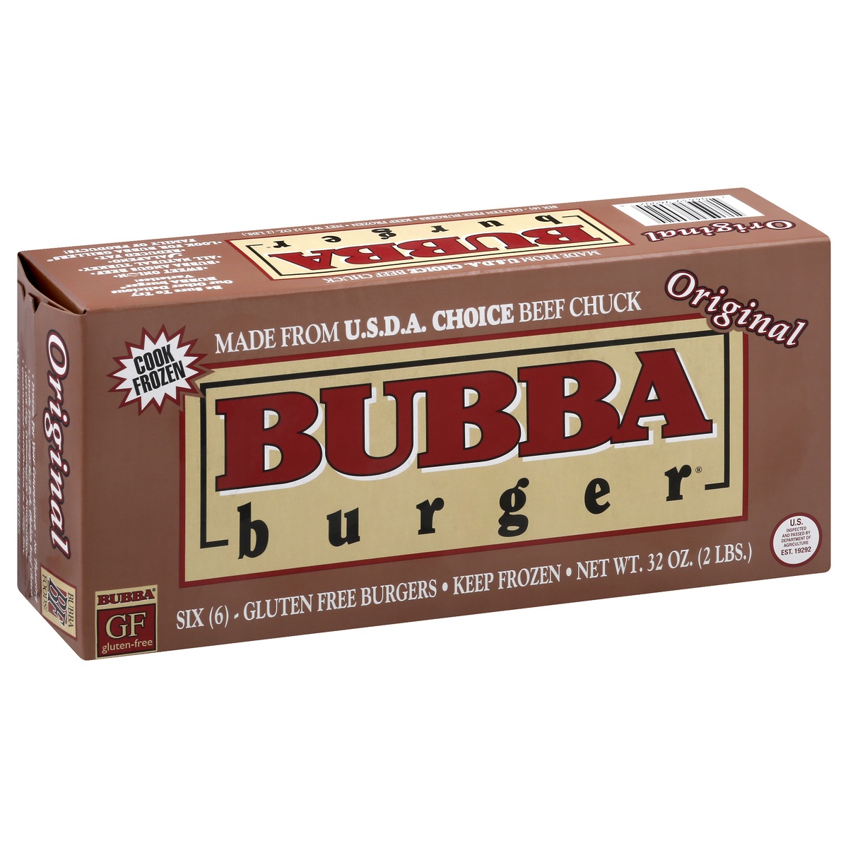 slide 2 of 10, BUBBA Burger Original Burger, 32 oz