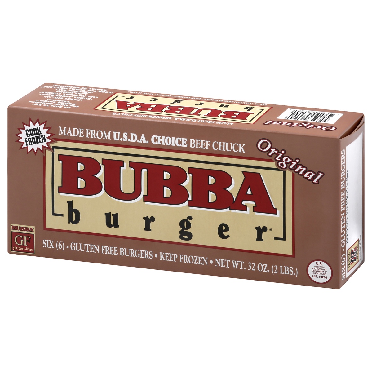 slide 3 of 10, BUBBA Burger Original Burger, 32 oz