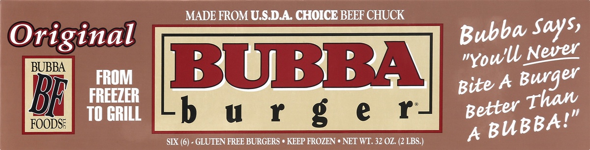 slide 8 of 10, BUBBA Burger Original Burger, 32 oz