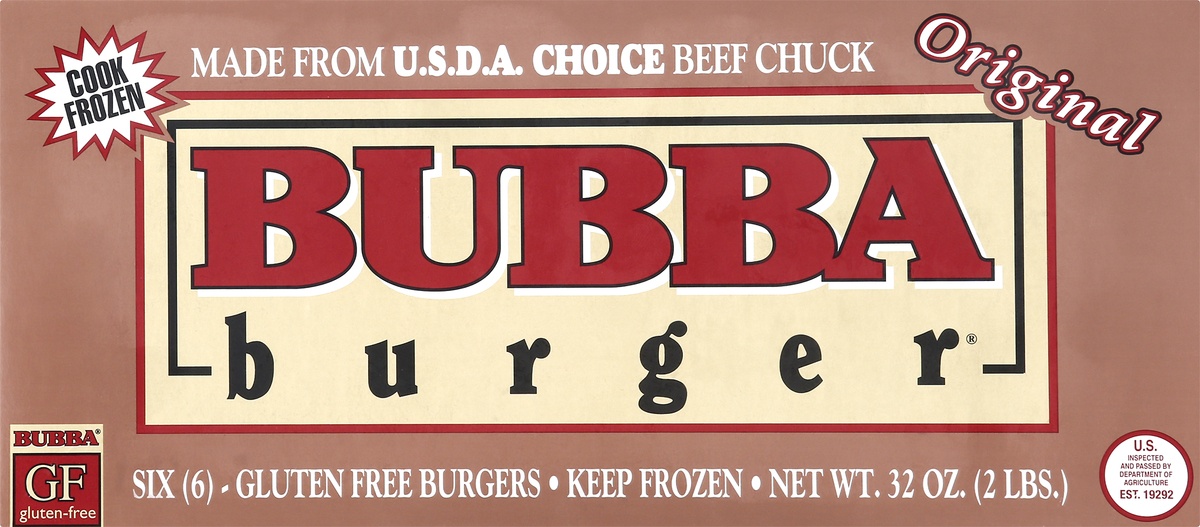 slide 9 of 10, BUBBA Burger Original Burger, 32 oz