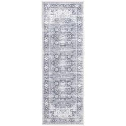 Rugease Velveteen Cade Cream 2x6 Washable Runner