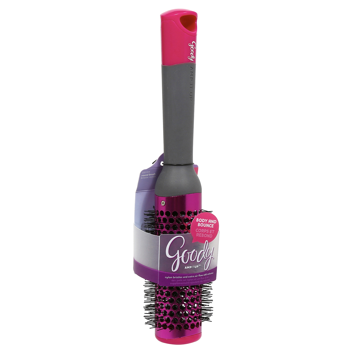 slide 3 of 3, Goody Amp It Up Medium Round Hair Brush, 1 ct