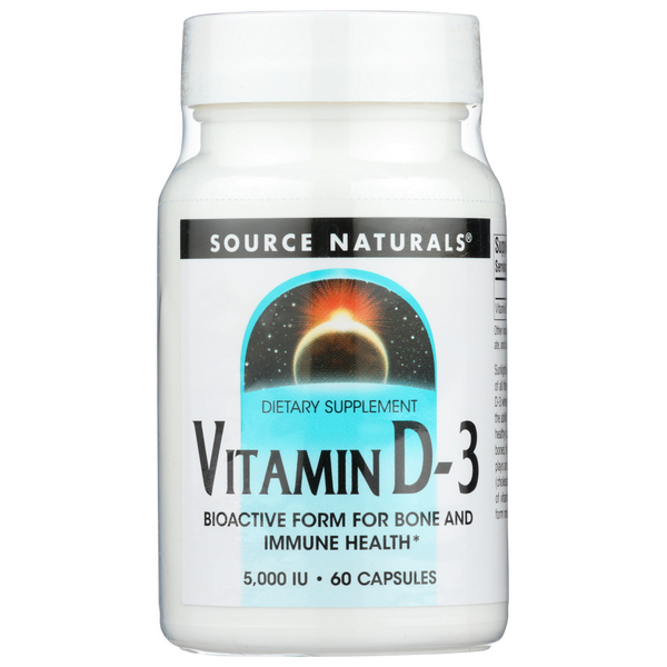 slide 1 of 1, Source Naturals Vitamin D-3 5000 Iu, 1 ct