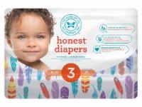 slide 1 of 1, Honest Company Painted Feathers Diapers Size 3, 34 ct
