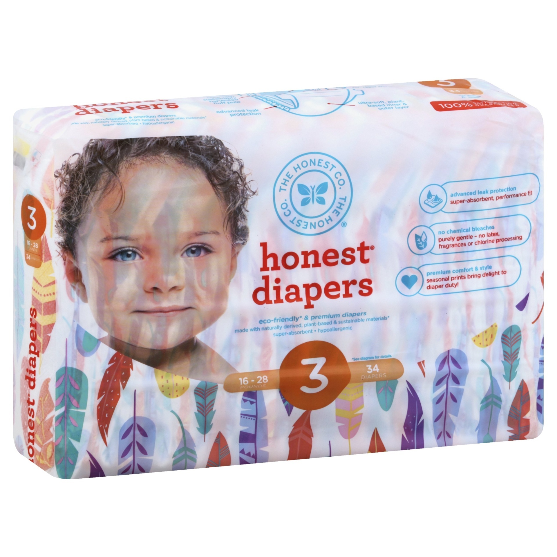 slide 1 of 1, The Honest Co. Diapers 34 ea, 34 ct