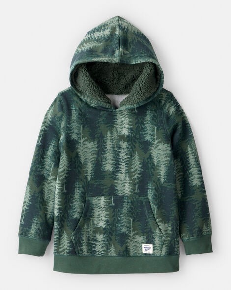 slide 1 of 2, Oshkosh Boys DayDream Fleece Tree Long-Sleeve Hoodie - Green Green 12, 1 ct