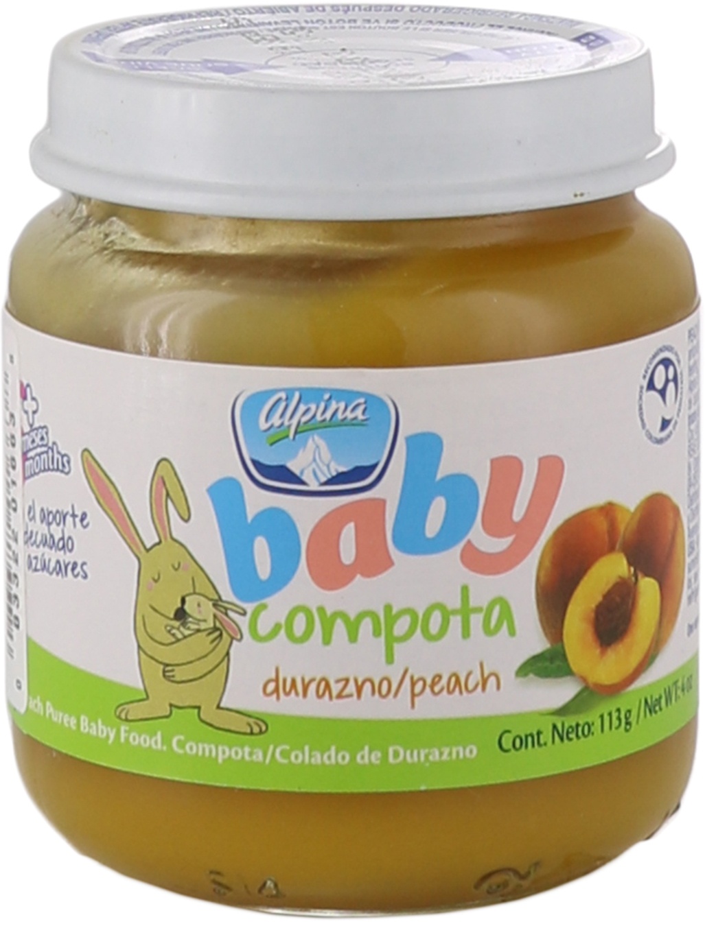 slide 1 of 1, Alpina Peach Baby Food, 1 ct