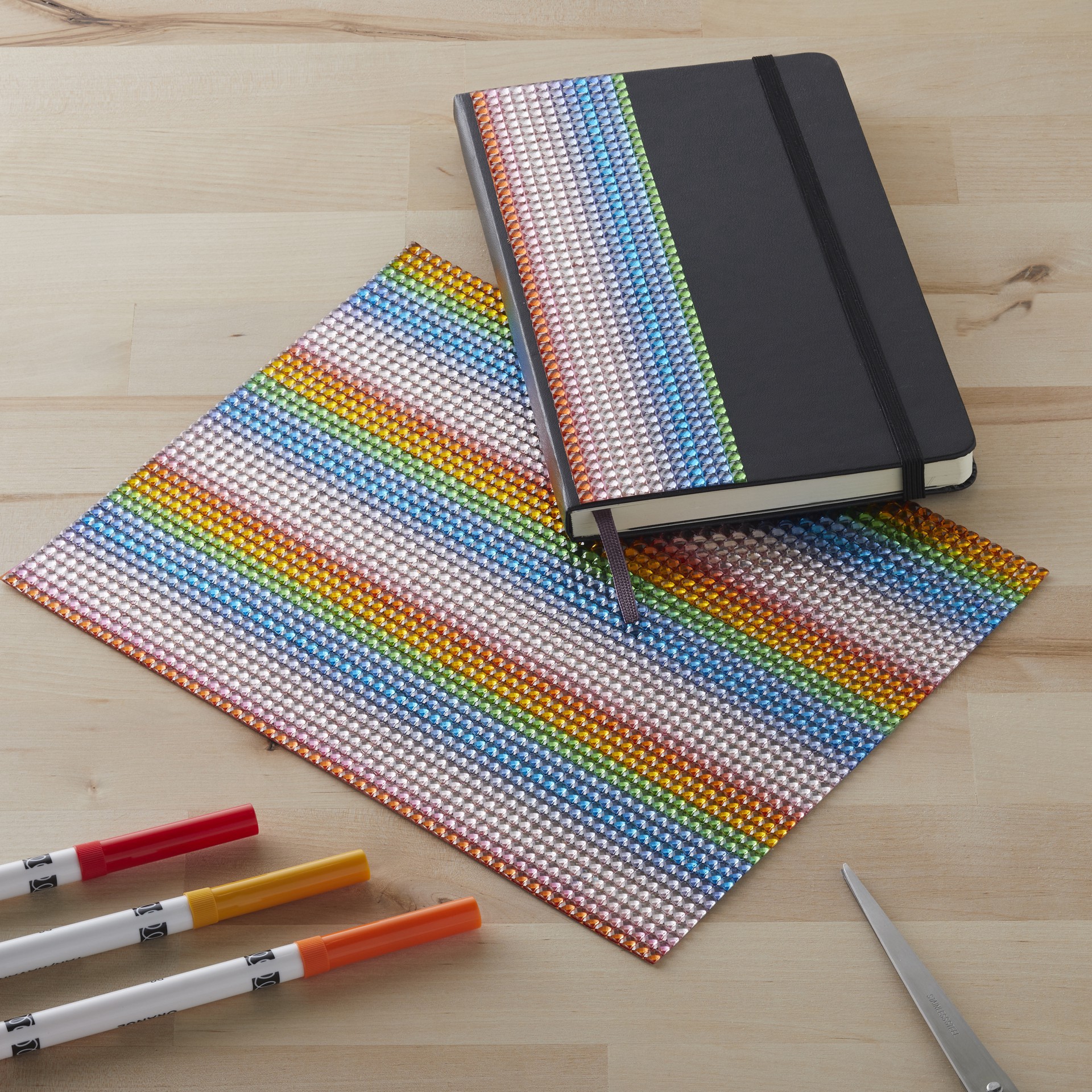 slide 6 of 6, Rainbow Bling Sticker By Recollections, 10 in x 10 in