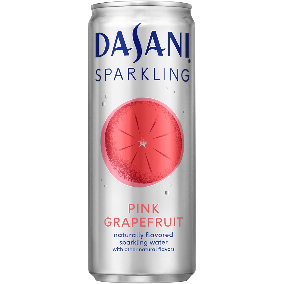 slide 1 of 6, Dasani Sparkling Pink Grapefruit Water Beverage, 12 fl oz