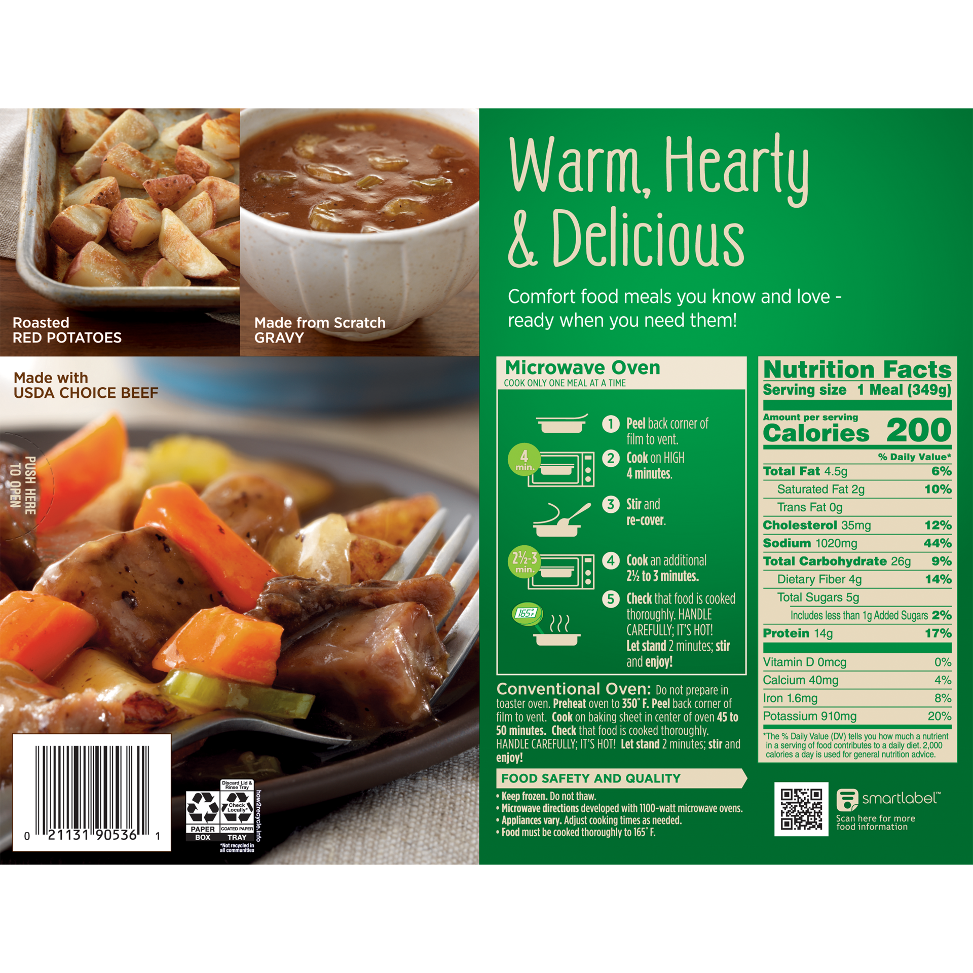 slide 2 of 2, Marie Callender's Beef Pot Roast 12.3 oz, 12.3 oz