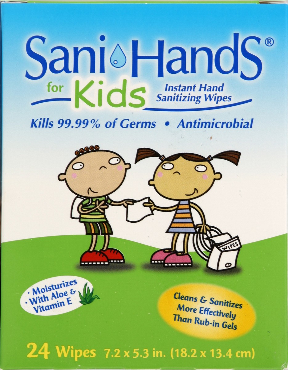 slide 4 of 5, Sani-Hands Sani Hands Instant Hand Sanitizing Wipes For Kids, 24 ct