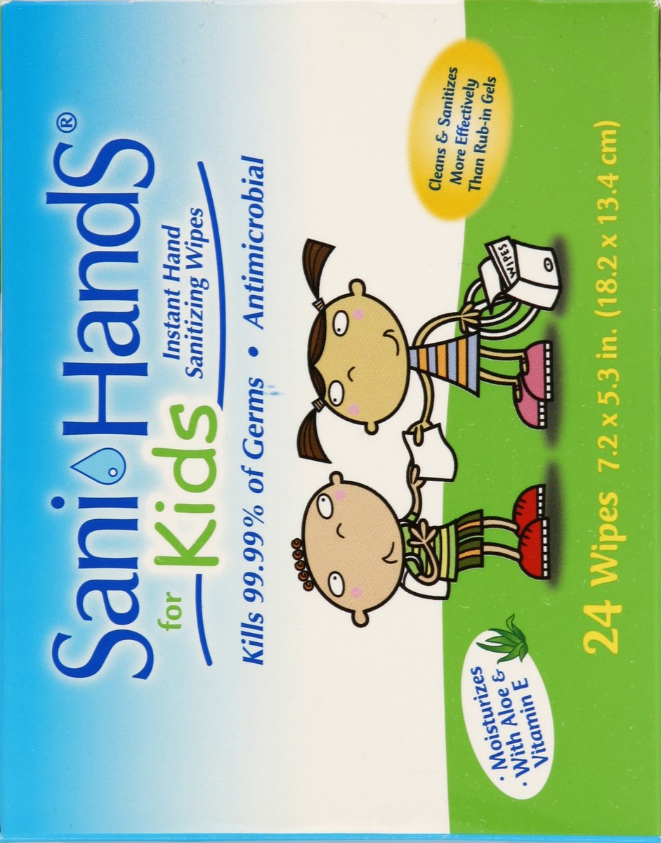 slide 5 of 5, Sani-Hands Sani Hands Instant Hand Sanitizing Wipes For Kids, 24 ct